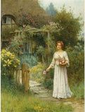 NR04 At the Garden Gate A4 (Medium) embroidery panel, ready to embroider 1