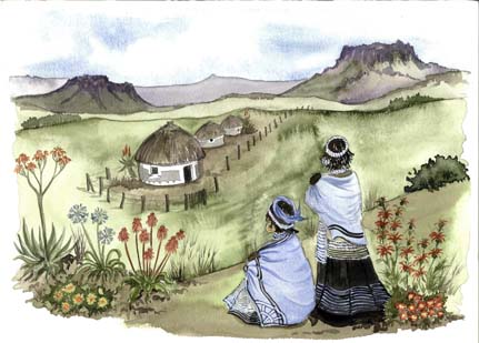 Pondo A3 (Large) embroidery panel, ready to embroider 1