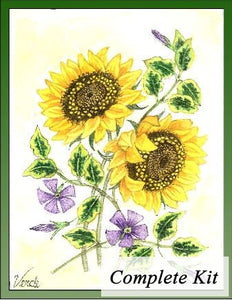 Winca and Sunflowers Embroidery Kit 1
