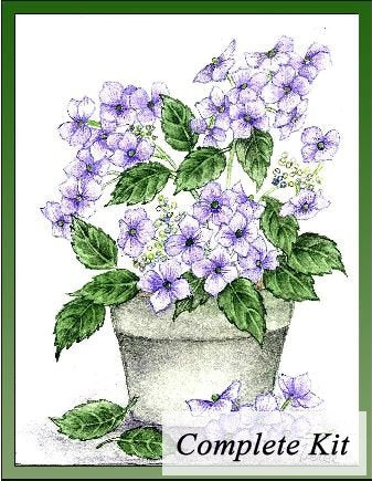 Hydrangea Embroidery Kit 1