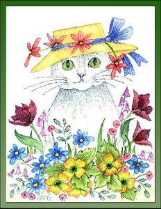 Woodpoppy ,Tulips and Daisies embroidery panel, ready to embroider 1