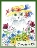 Woodpoppy, Tulips and Daisies Embroidery Kit 1