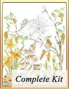 Little mouse and spiderweb Embroidery Kit 1