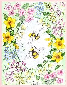 Beeautiful embroidery panel, ready to embroider 1