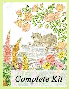 Cat on Wall Embroidery Kit 1