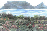 Table Mountain A4 (Medium) embroidery panel, ready to embroider 1