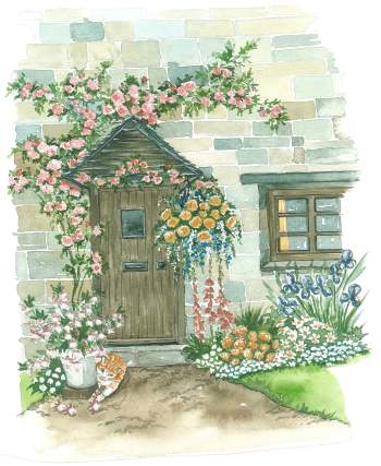 Fuchsia Cat (WD 12) A4 (Medium) embroidery panel 1