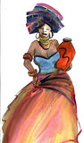 Xhosa Lady with Pot - A4 (Medium) embroidery panel 1