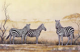 Burchell’s Zebra - A3 (Large) embroidery panel, ready to embroider 1
