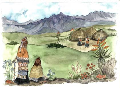 Zulu A3 (Large) embroidery panel, ready to embroider 1